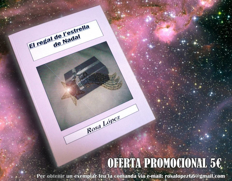 Cartell promocional El regal del'estrella de Nadal de Rosa López #PasionConTinta