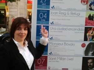 Cartell del Teatre Metropol de Tarragona El feedback de l'escriptor són les sensacions de Rosa López en situacions on ha participat amb els seus escrits. #PasionConTinta #Comunicacio #Literatura #Marketing