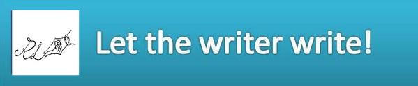 Let the writer write! +logo Rosa López Comunicació, Escriptora #PasionConTinta