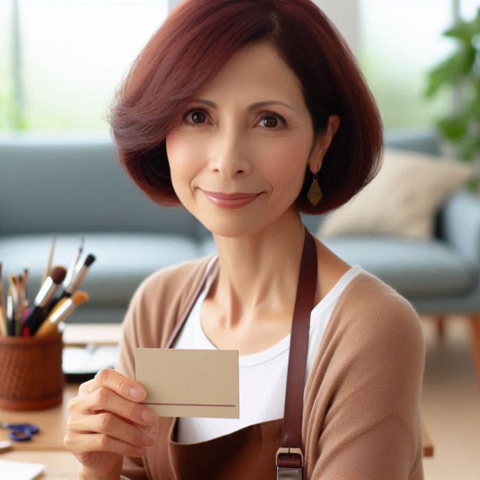 Presentando la tarjeta de visita Rosa López #PasionConTinta