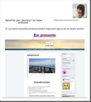 Presentación de Currículum via Mailchimp al post de Rosa López #PasionConTinta #Comunicacio #Marketing #Literatura