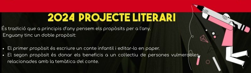 2024 Projecte literari. Escriure un conte infantil i editar-lo en paper.!! Rosa López #PasionConTinta #Comunicacio #Marketing #Literatura