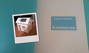 Portada del conte infantil el Sol busca casa.
 #PasionConTinta, Rosa López comunicació, autora del conte El sol busca casa.