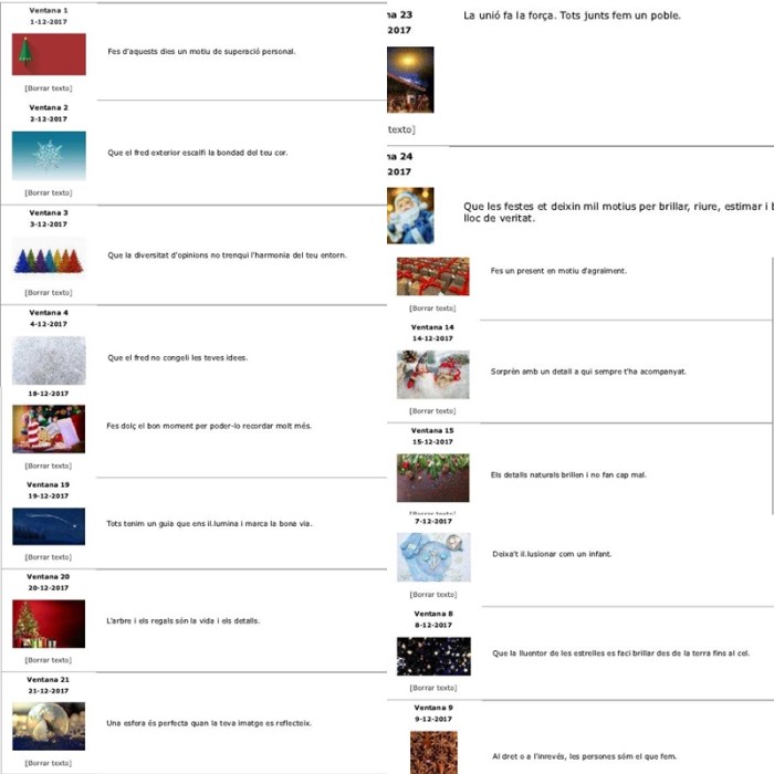 Frases calendari d'Advent de Rosa López #PasionConTinta 2017 #Comunicacio #Marketing #Literatura