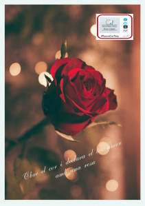 Les postals de Sant Jordi de #PasionConTinta Obre el cor i declara el teu amor amb una rosa