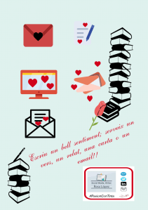 Les postals de Sant Jordi de #PasionConTinta Escriu un bell sentiment; serveix un vers, un relat, una carta o un email.