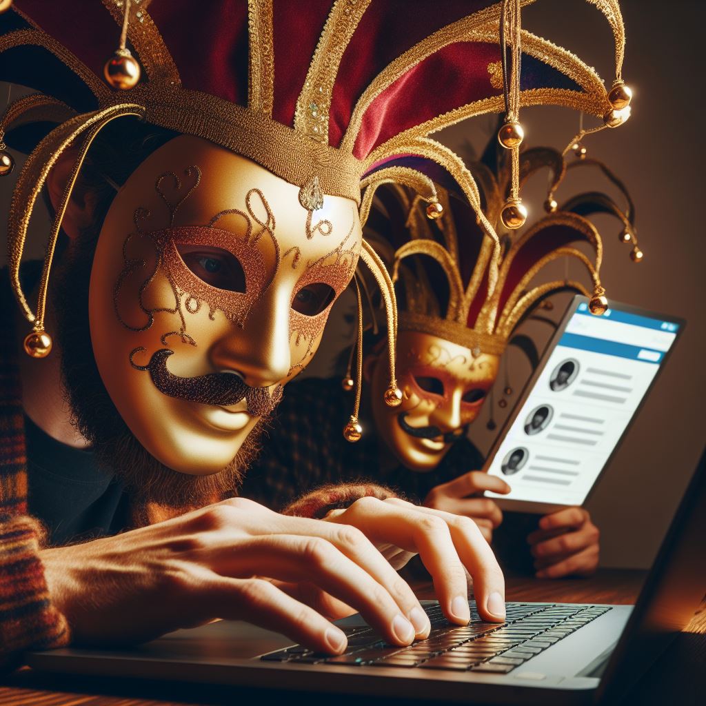 Disfressa i màscara per carnaval. No generar perfils falsos a les xarxes Post de Rosa López #PasionConTinta #Comunicació