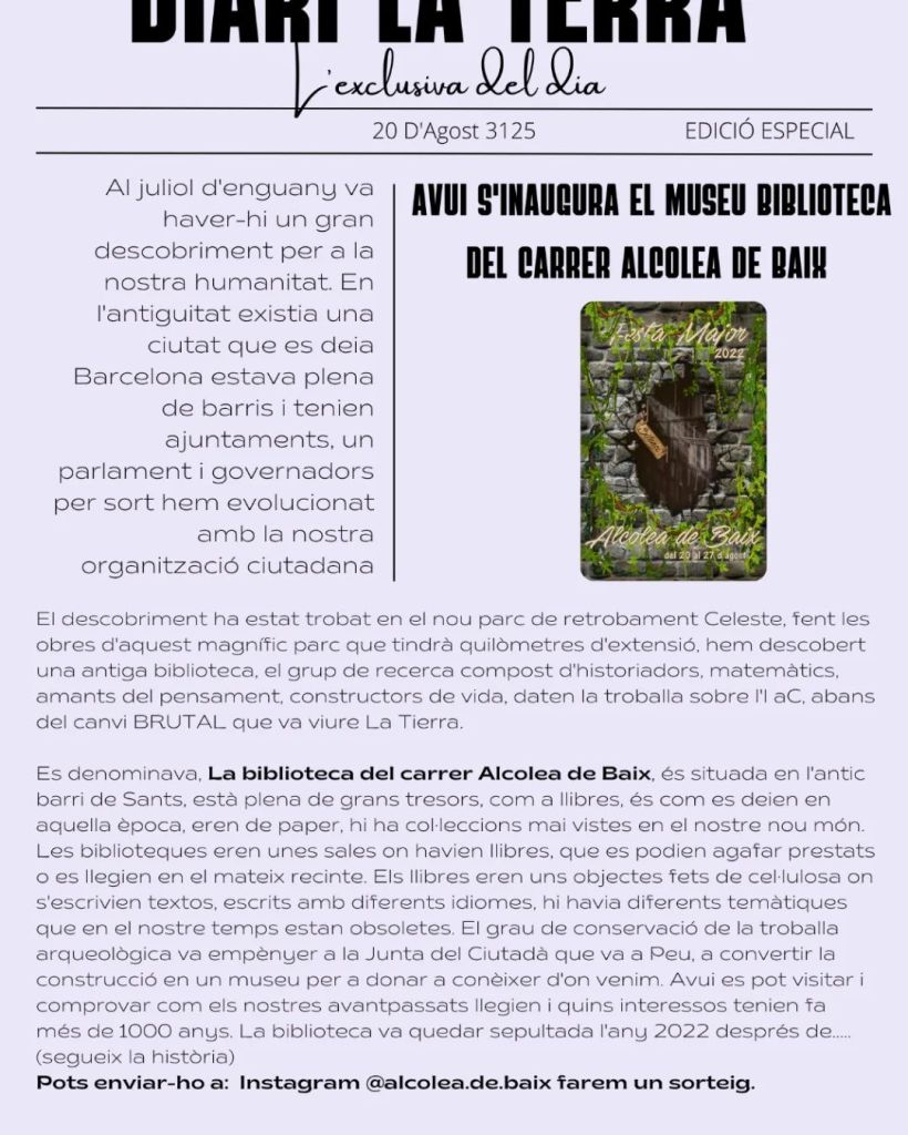 Diari la Terra Fotografia Alcolea de Baix FMSants 2022 #PasionConTinta 