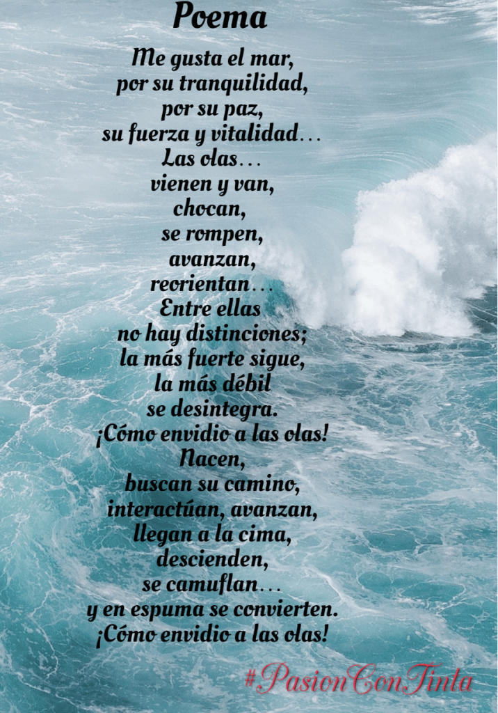 Poema ¡Cómo me gustan las olas! és una publicació de Rosa López #PasionConTinta experta en #Comunicacio #Marketing i #Literatura
