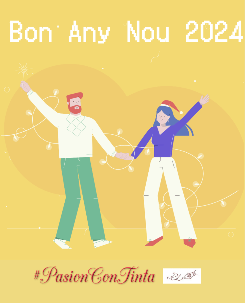 Falta poques hores per acabar el 2023 i entrar en el 2024, aprofito per desitjar-te Bon Any 2024!! 
Rosa López #PasionConTinta #Comunicació #Marketing #Literatura.