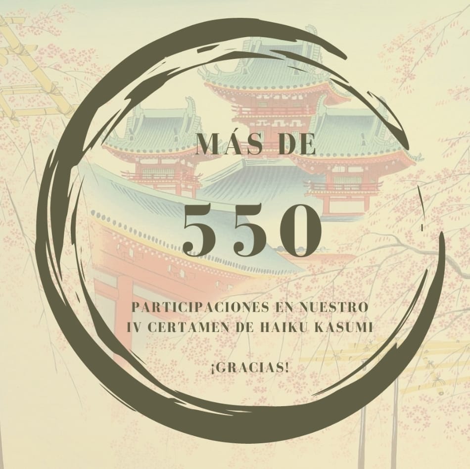 Más de 550 son los que han participado en el IV Certamen de Haiku Kasumi. Rosa López #PasionConTinta #Comunicacio #Marketing #Literatura 2024