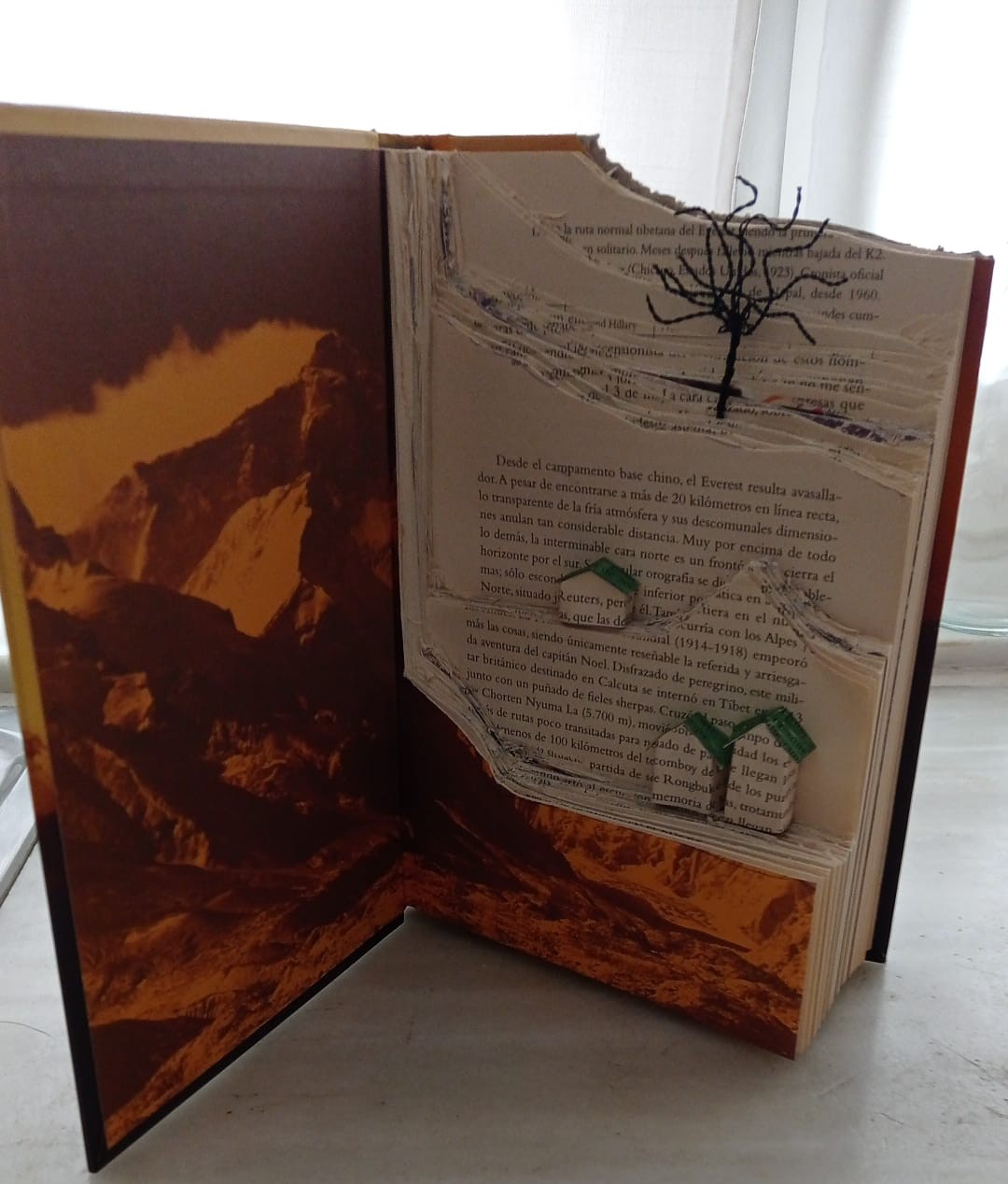 La Montaña de Laura a la Biblioteca de Rubí Rosa López #PasionConTinta Llibre escultòric creació Victòria Ruiz