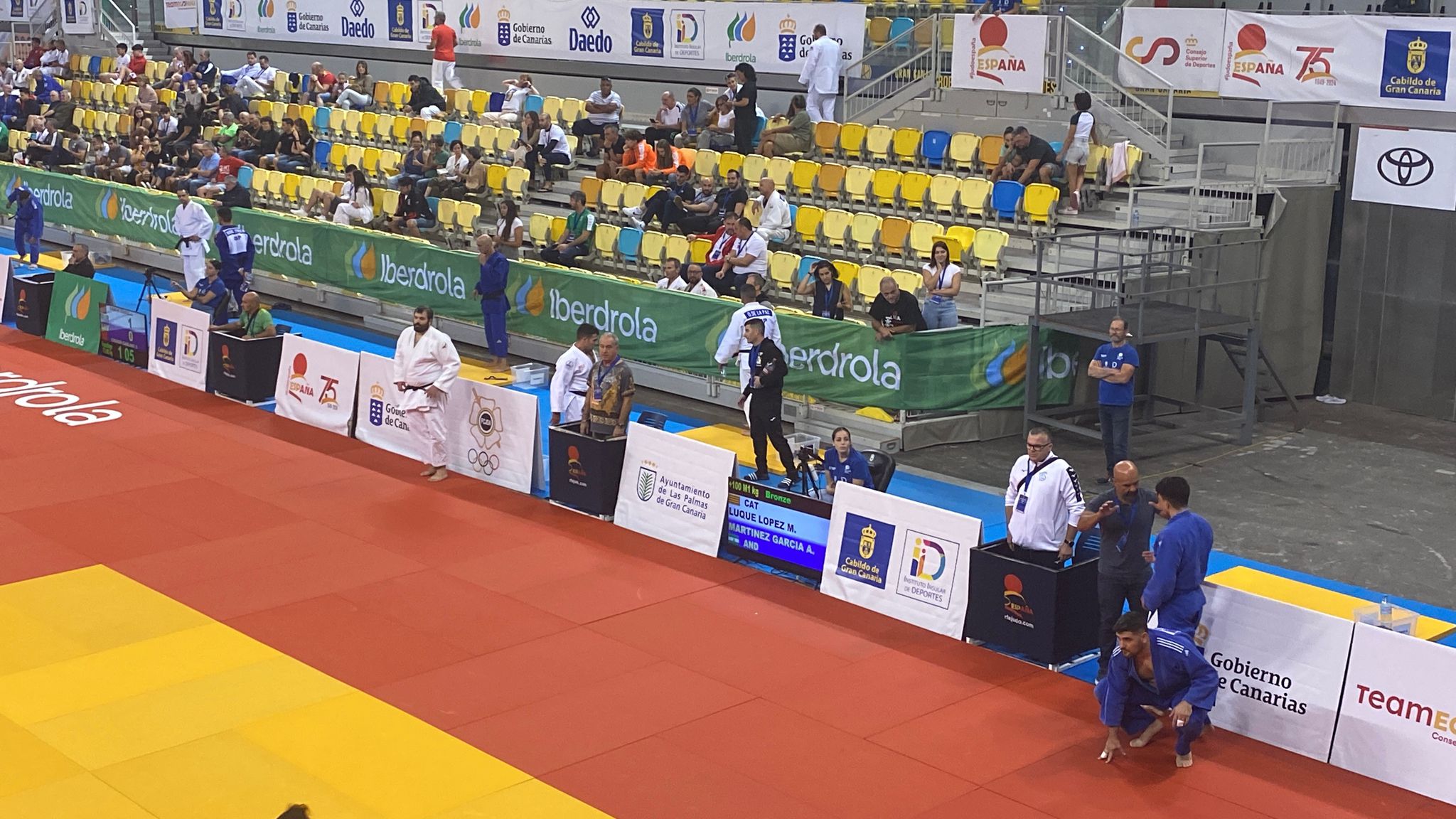 Miquel Luque campeonato de España Judo Veteranos 2024 a punt de sortir