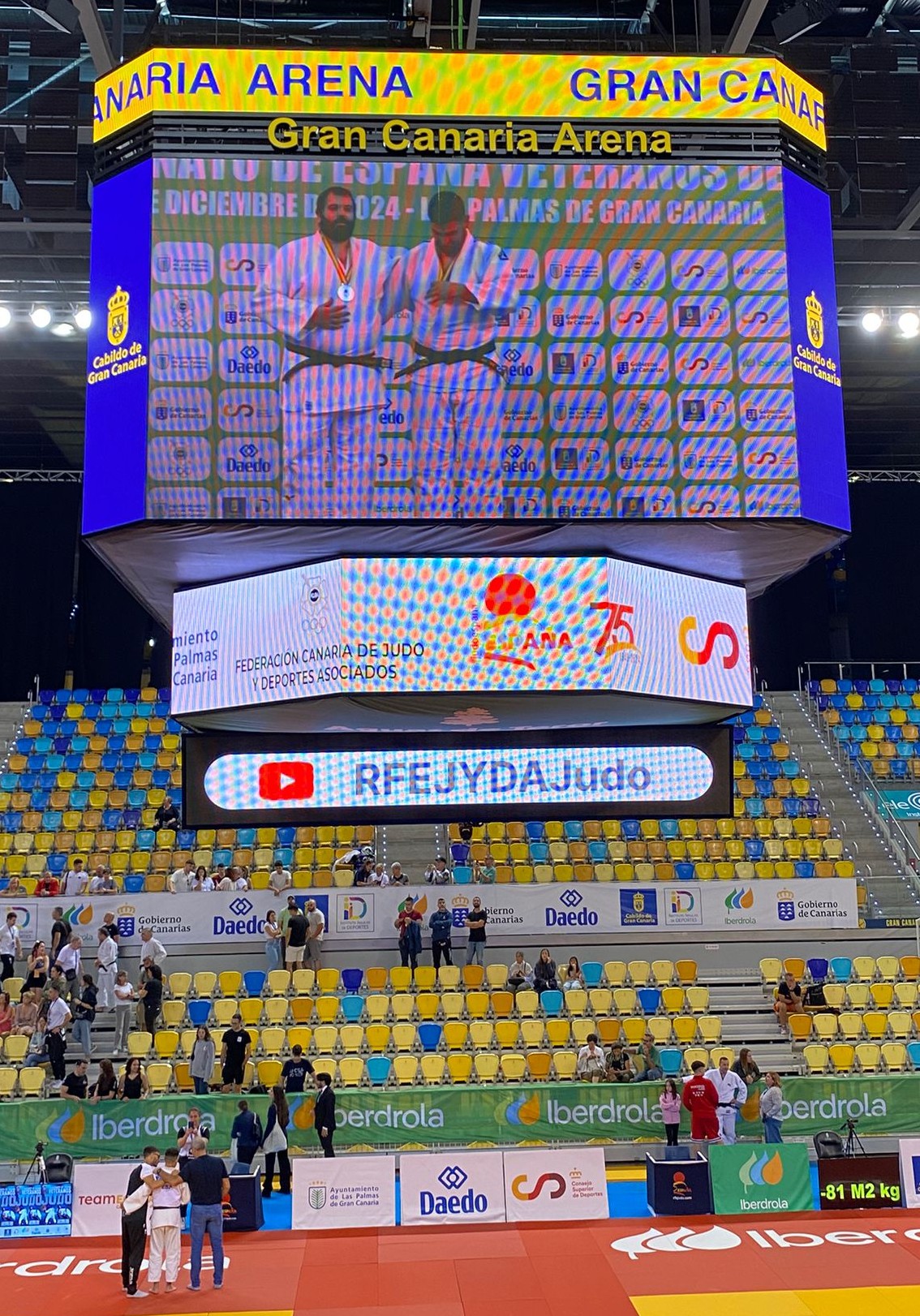 Miquel Luque campeonato de España Judo Veteranos 2024 al pòdium