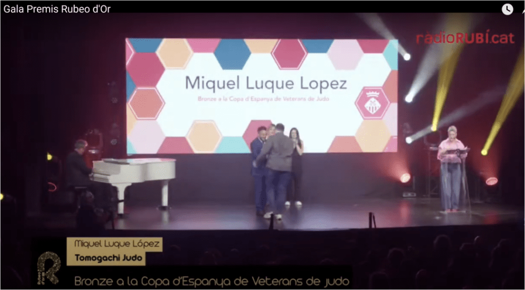 Ràdio Rubí 
Judo: Miquel Luque Rubeo d'Or. Gala dels premis Rubeo d'Or 2025
#Actualitat #Comunicacio Gala Premis Rubi d'Or Nit de l'Esport #RubiEsport #RubiCity   Miquel Luque #Judo #RadioRubi 2025 #PasionConTinta
