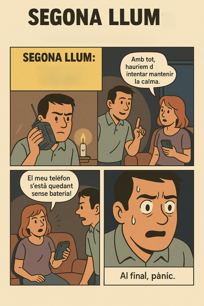 Lluís Llum a la foscor #PersonesHumanes 2025 #PasionConTinta Comic segona llum #Comunicacio
