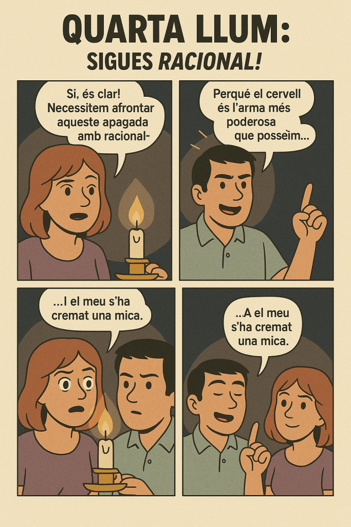 Lluís Llum a la foscor #PersonesHumanes 2025 #PasionConTinta Comic quarta llum #Comunicacio