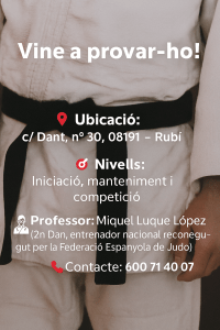 Dia Mundial del Judo. 28 d'octubre 2025, Miquel Luque, Classe gratis
