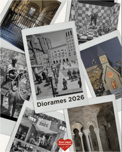 Collage de diorames de Nadal 2026 exposats a Rubí, amb escenes en miniatura de places, interiors, arquitectura i figures tradicionals